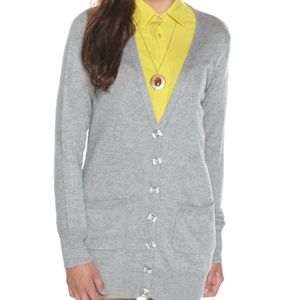 ERIN by Erin Fetherston |  Oversized Cardigan | Heather Grey | Small
